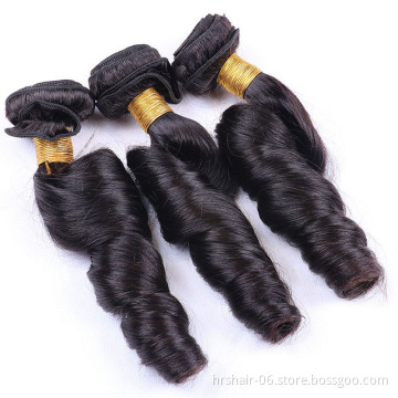 Raw indian temple virgin hair,raw double drawn virgin hair unprocessed,  Double Drawn Spring Culr Virgin Funmi Human Hair